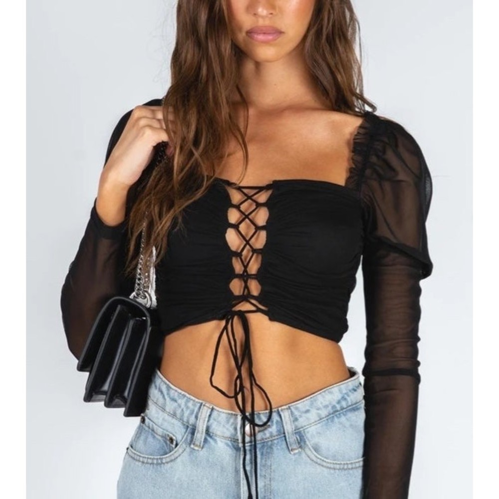 Princess Polly Nola Rain Top NWT